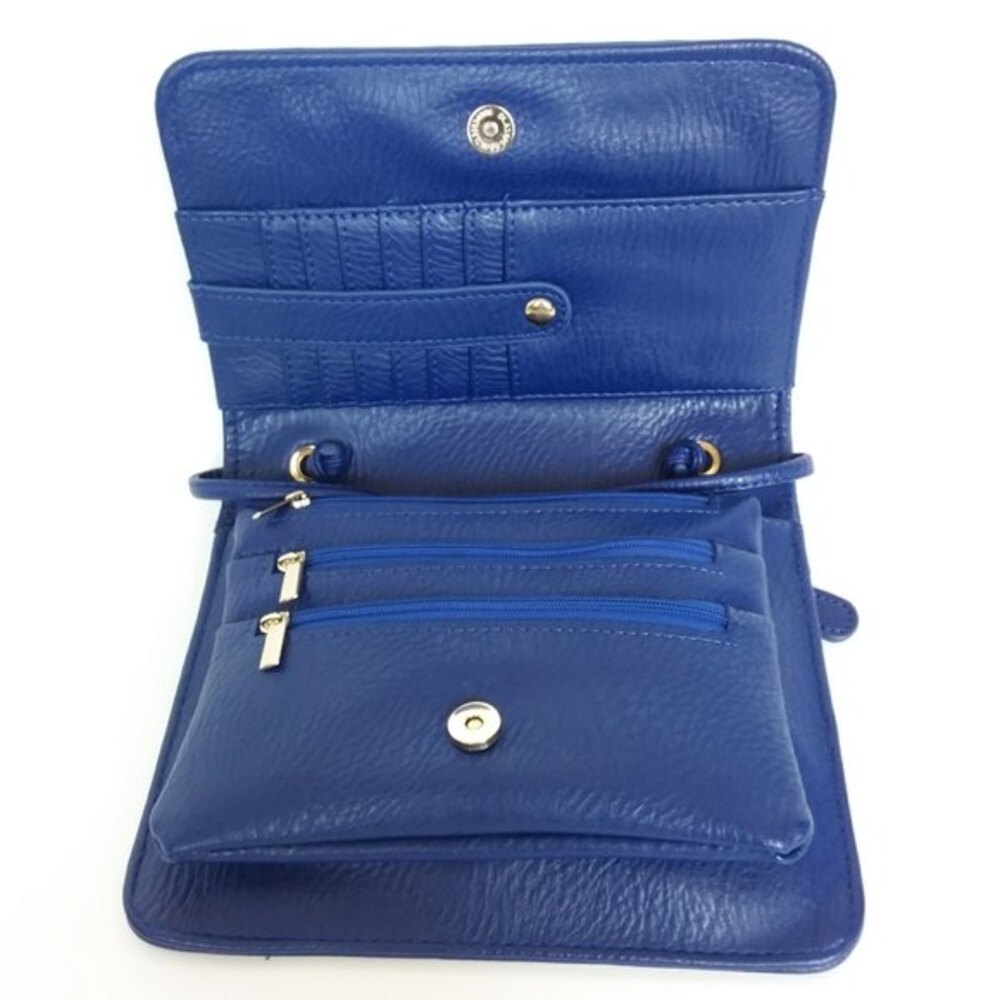 Clarks Multi Compartment Fold-Over Crossbody Purs… - image 4